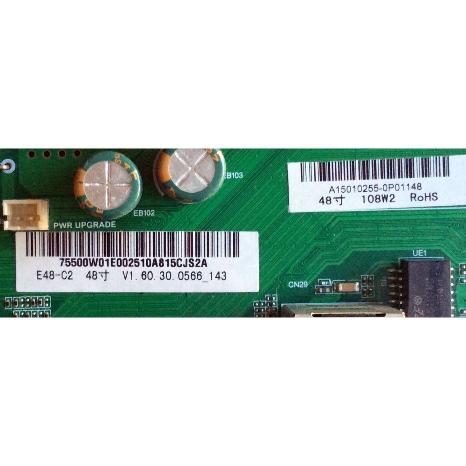 MAIN / FUENTE / (COMBO) / VIZIO A15010255 / TP.MT5580.PC76 / 75500W01E002 / MODELO E48-C2 - Imagen 2